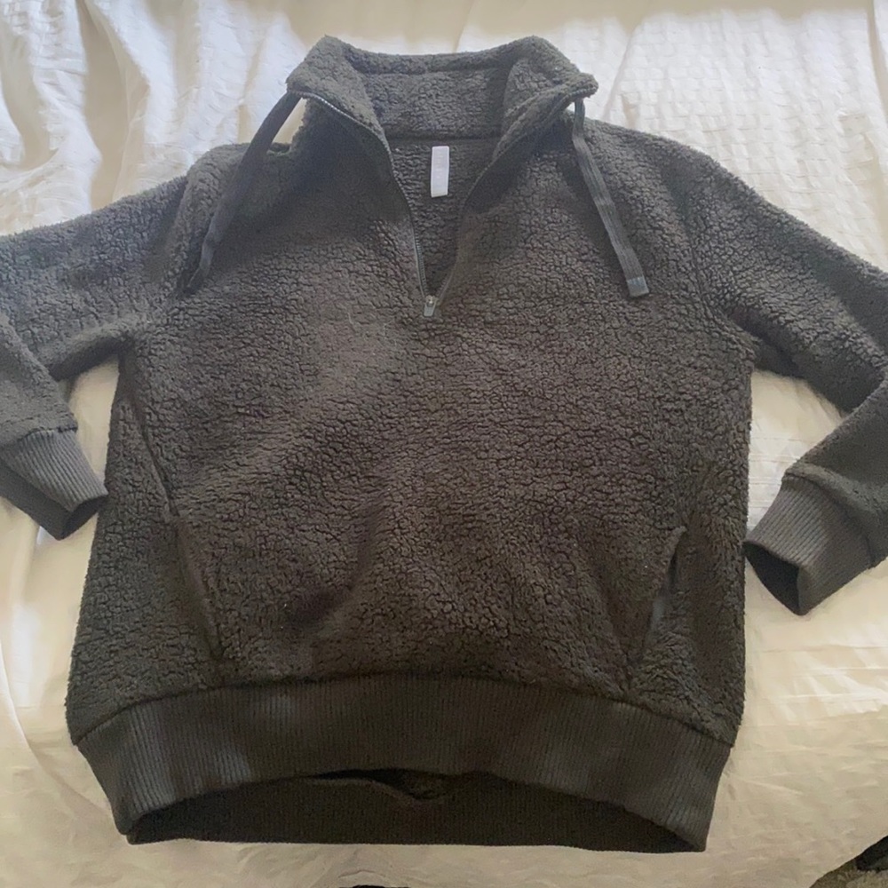 Athleta sherpa quarter zip